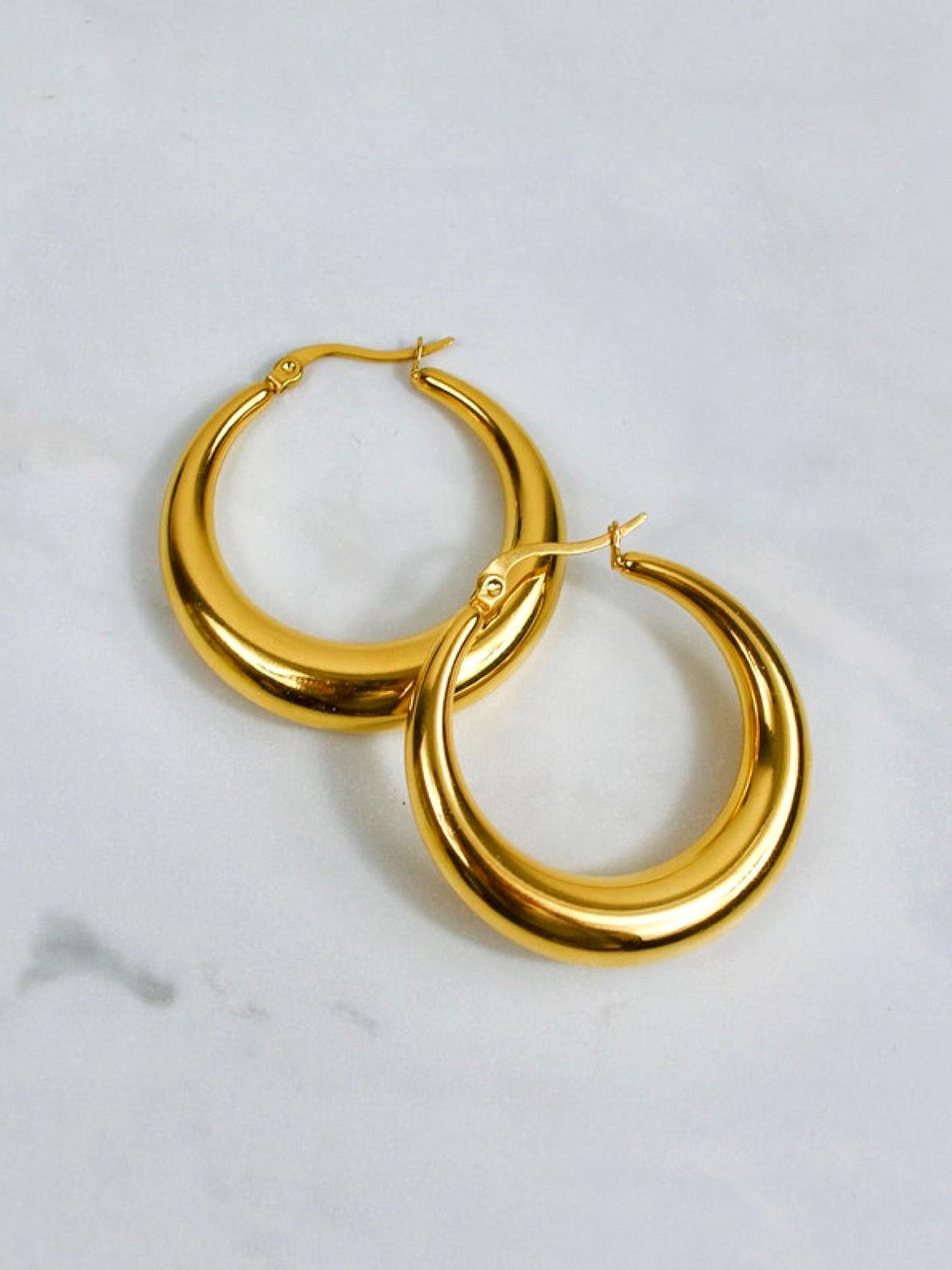 Luminous Hoop Earrings