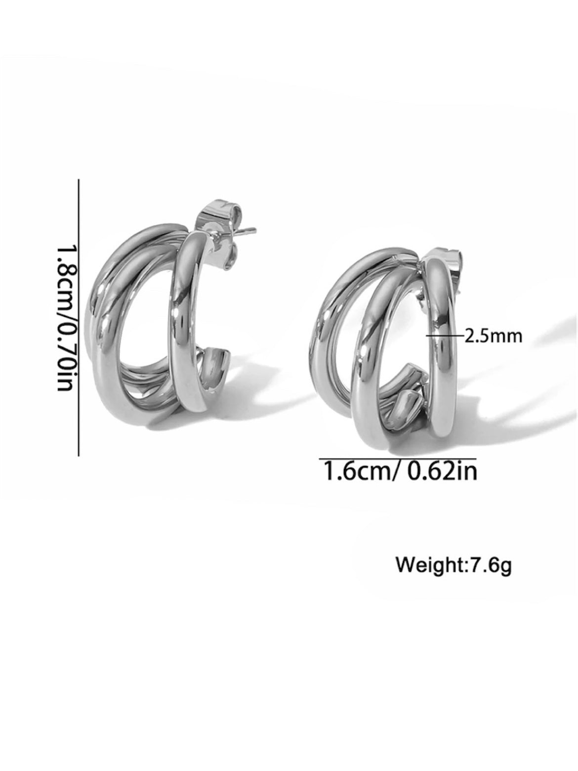 Orecchini a cerchio Kate