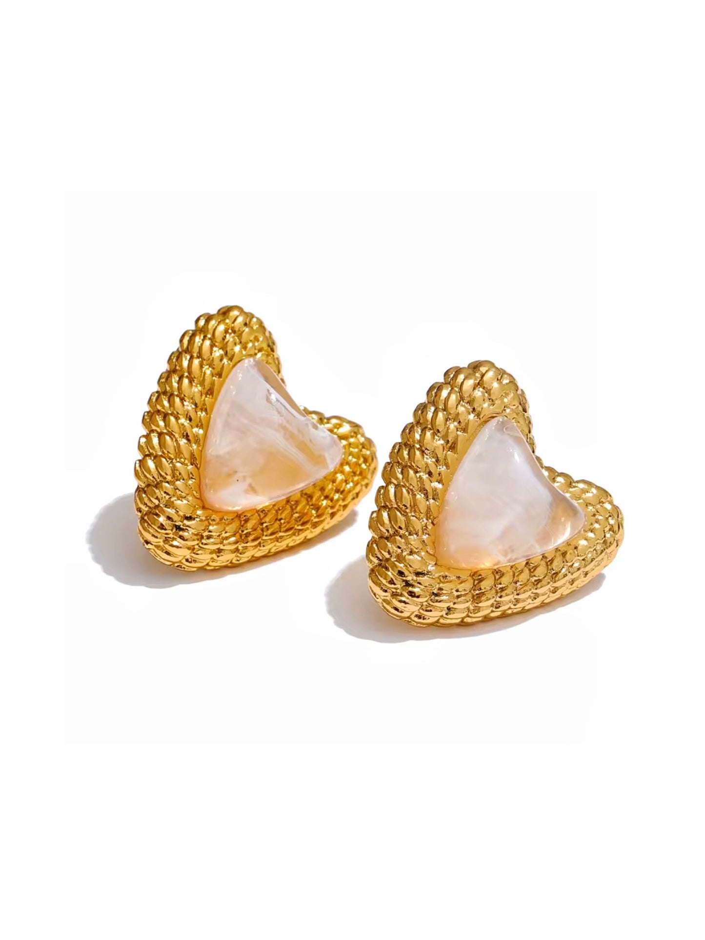 Golden Heart Earrings