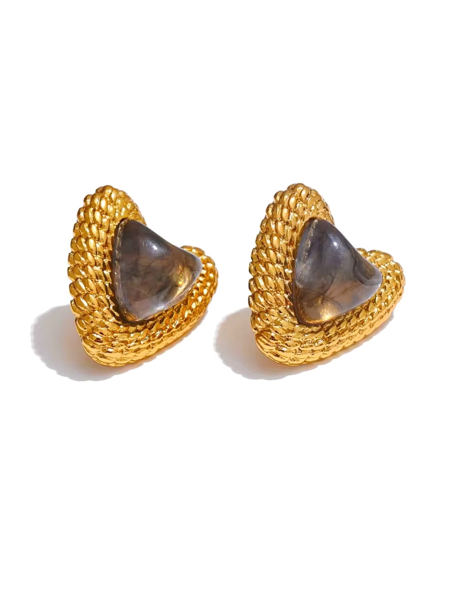 Golden Heart Earrings