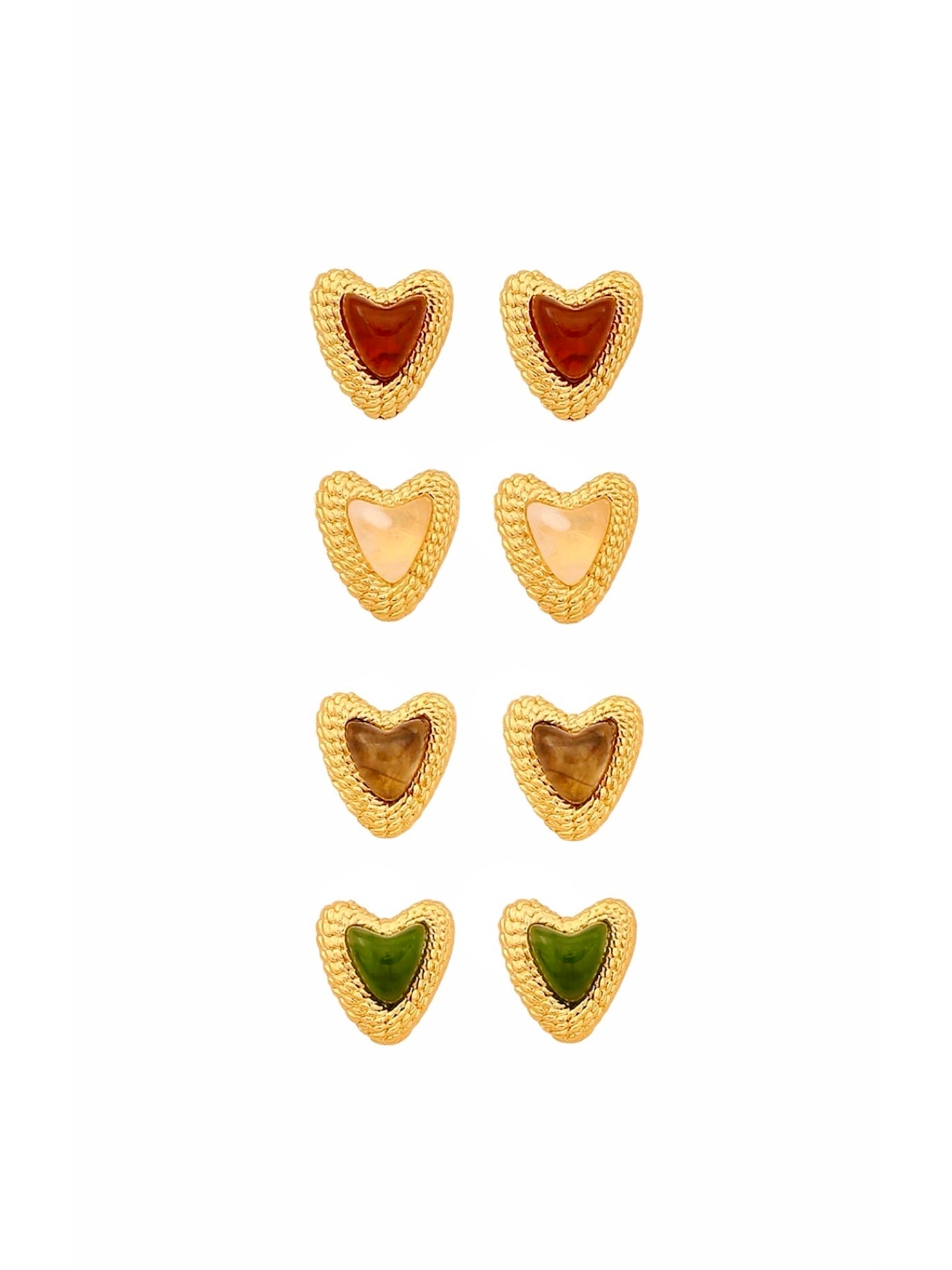 Golden Heart Earrings
