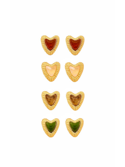 Golden Heart Earrings