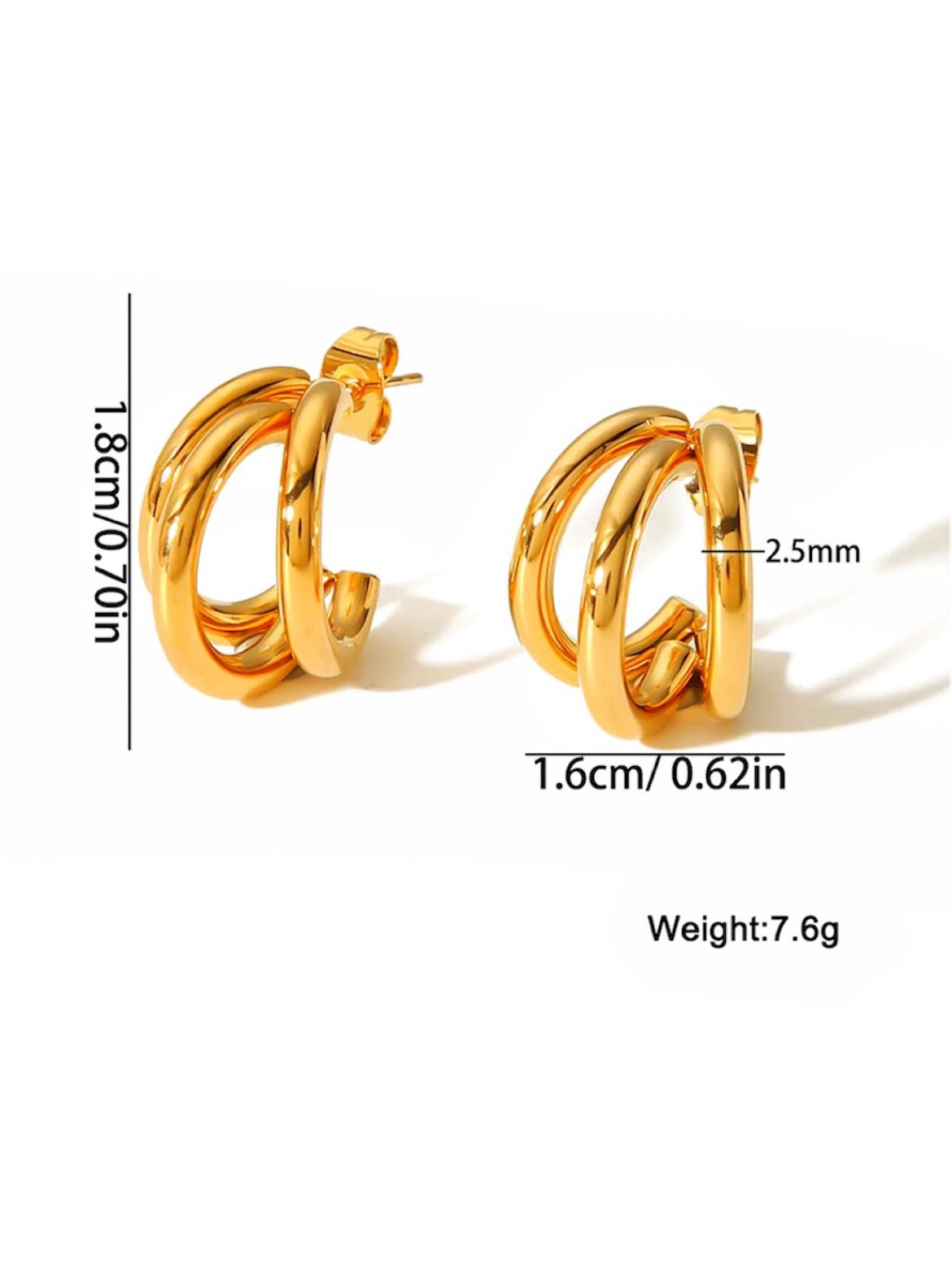 Orecchini a cerchio Kate