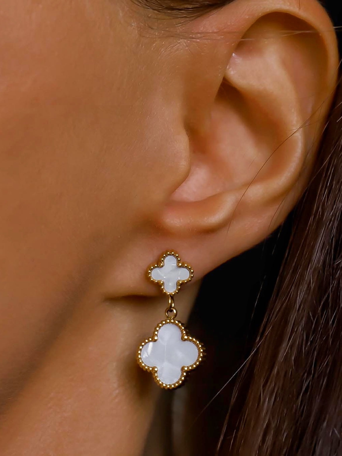 Double Clover Earrings