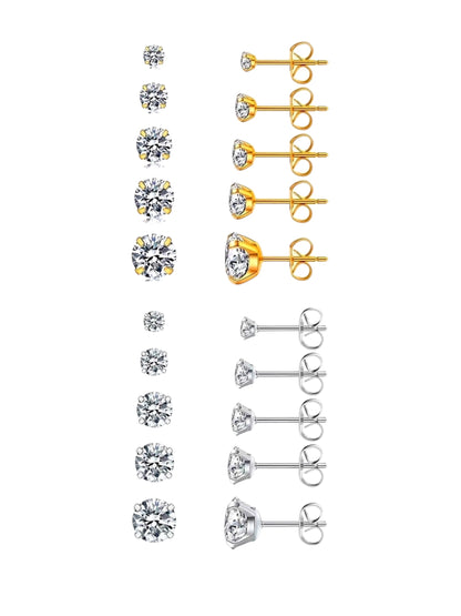 Diamond earrings set