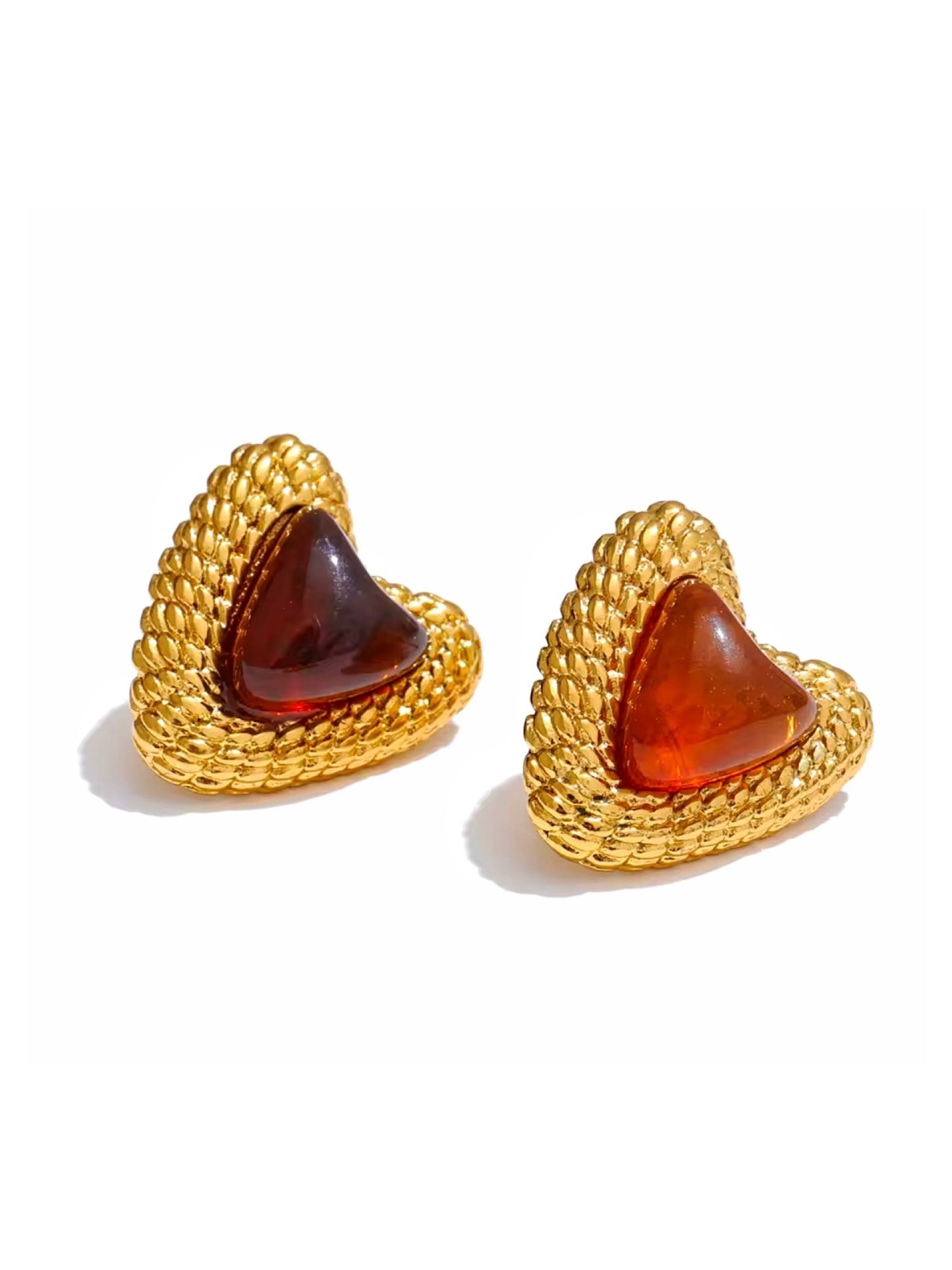 Golden Heart Earrings