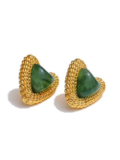 Golden Heart Earrings