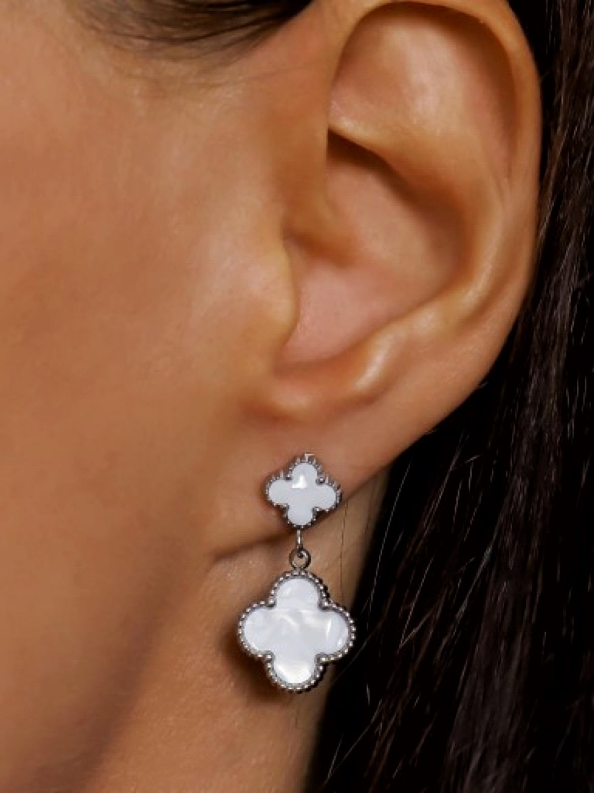 Double Clover Earrings