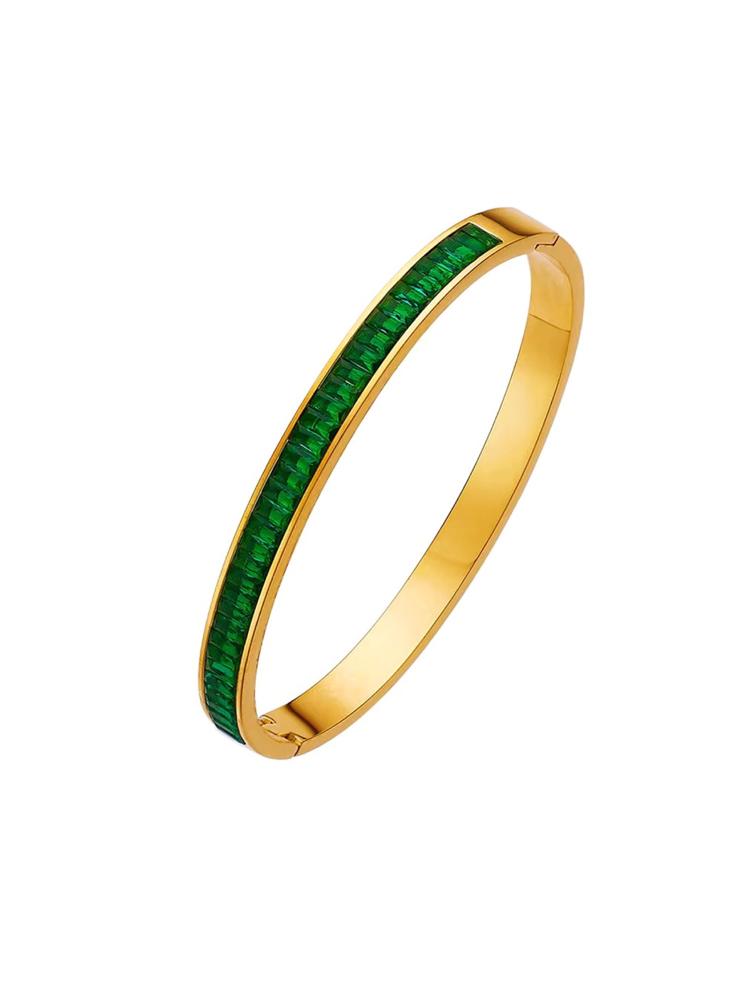 Bracelet rigide Green Zirconia