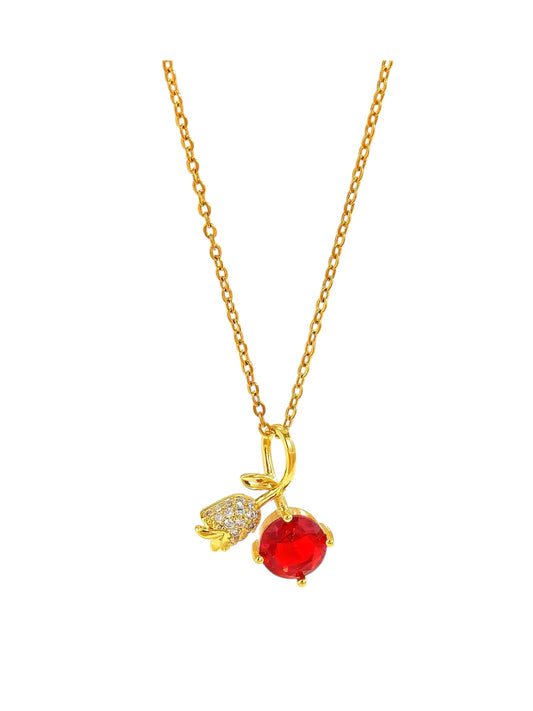 Collier Red Bloom