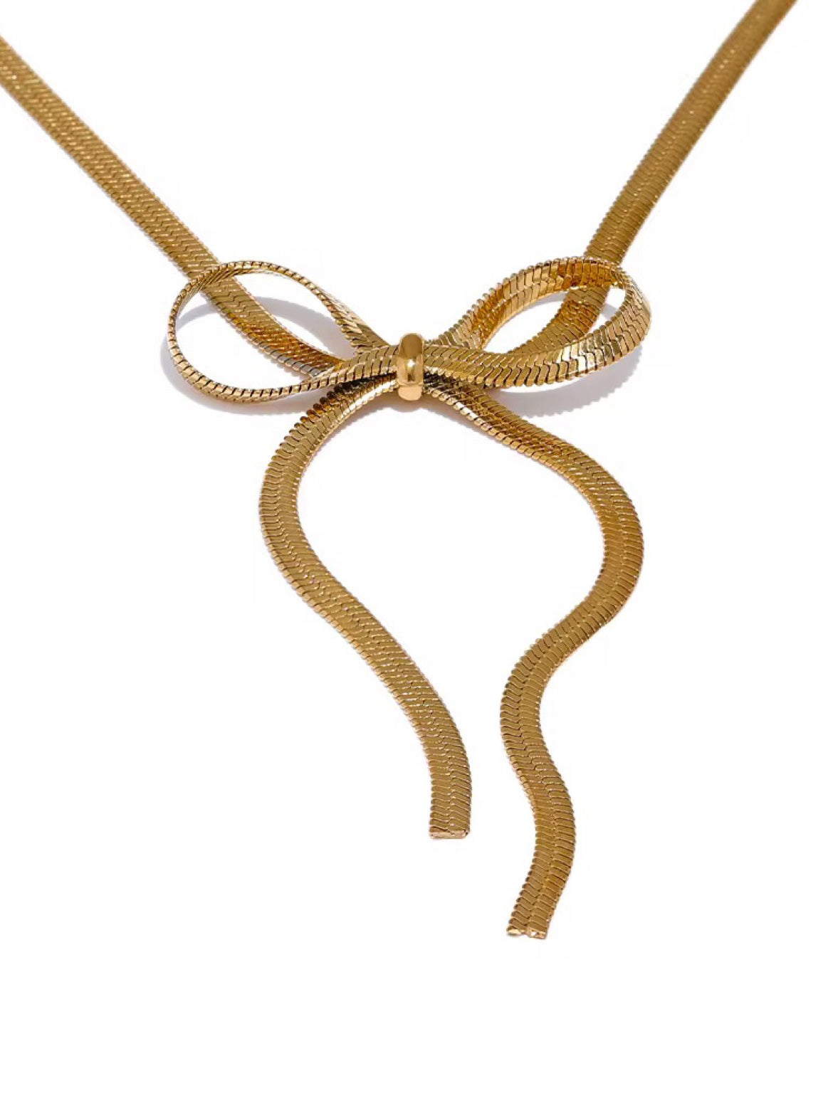 Collier Gold Bow